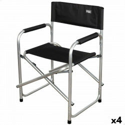 Foldable Camping Chair Aktive Black 51 x 81 x 45 cm (4 Units)