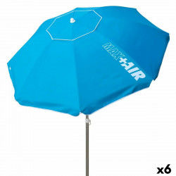 Parasol Aktive Bleu Acier 200 x 205 x 200 cm (6 Unités)