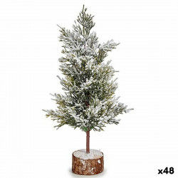 Kerstboom Bruin Groen Hout Plastic 16 x 31 x 16 cm (48 Stuks)