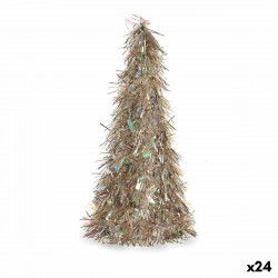 Decoratieve figuren Kerstboom Klatergoud Brons Polypropyleen PET 24 x 46 x 24...