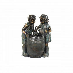 Garden fountain DKD Home Decor Bronze Resin Kids 57 x 42 x 77 cm