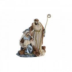 Christmas nativity set DKD Home Decor Blue Golden 48 x 28 x 90 cm