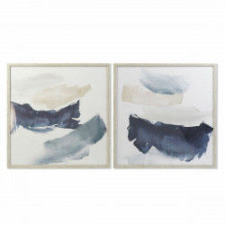 Schilderij DKD Home Decor 83,5 x 4 x 83,5 cm Abstract Stads (2 Stuks)