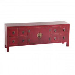 Mueble de TV ORIENTE Rojo Madera Hierro Madera MDF 130 x 24 x 50,5 cm