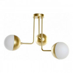 Plafondlamp DKD Home Decor Wit Gouden Metaal Kristal 50 W 220 V 61 x 58 x 46 cm