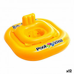 Baby float Intex Yellow 79 x 23 x 79 cm (12 Units)