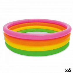 Inflatable Paddling Pool for Children Intex Sunset Rings 780 L 168 x 46 x 168...