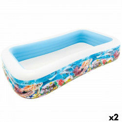 Inflatable Paddling Pool for Children Intex Tropical 1020 L 305 x 56 x 183 cm...