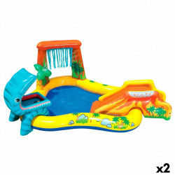 Aufblasbares Planschbecken für Kinder Intex Spielplatz Dinosaurier 272 L 249...