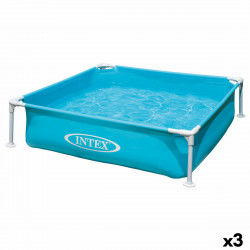 Piscina per bambini Intex Mini Frame Azzurro Quadrato 342 L 122 x 30 x 122 cm...