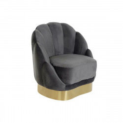 Armchair DKD Home Decor 86 x 80 x 85 cm Grey Metal White Dark grey