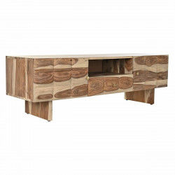 Mueble de TV DKD Home Decor Ondas Marrón Marrón claro Madera 145 x 45 x 46 cm