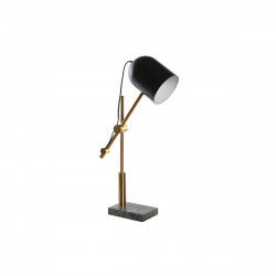 Bureaulamp DKD Home Decor Zwart Grijs Gouden Metaal 60 W 220 V 45 x 45 x 70 cm