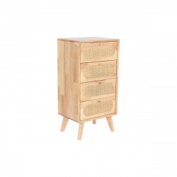 Chest of drawers DKD Home Decor Natural Metal Rubber wood 40 x 30 x 78 cm