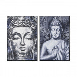 Quadro Home ESPRIT Buddha Orientale 83 x 4,5 x 123 cm (2 Unità)