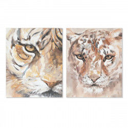 Bild Home ESPRIT Kolonial Tiger 80 x 3,7 x 100 cm (2 Stück)