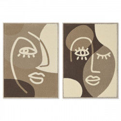 Schilderij Home ESPRIT Abstract 53 x 4,3 x 73 cm (2 Stuks)