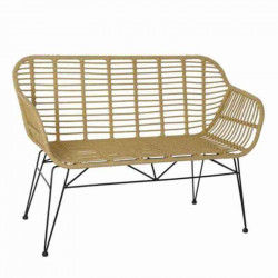 Divano da Giardino DKD Home Decor Metallo rattan sintetico Rattan (116 x 55 x...