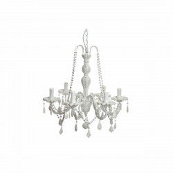 Suspension DKD Home Decor Blanc Métal Sapin Plastique 40 W Romantique Décapé...