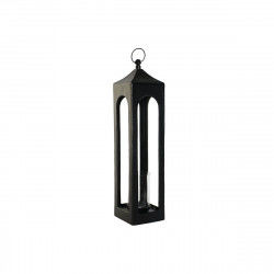 Farol DKD Home Decor Negro Aluminio Cristal 21 x 21 x 91 cm