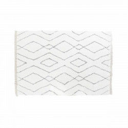 Carpet DKD Home Decor White Grey Rhombus Scandi Ø 9,4 cm 120 x 180 x 3 cm