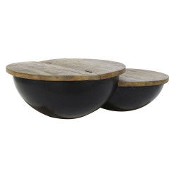 Mesa de Centro DKD Home Decor Madera Metal 114 x 76 x 33 cm