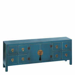 Tv-meubel ORIENTE 130 x 24 x 50,5 cm Blauw Hout MDF