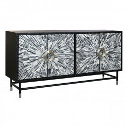 Credenza DKD Home Decor 160 x 40 x 80 cm Nero Grigio Bianco Osso Resina Legno...