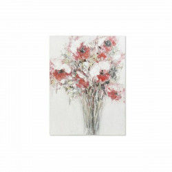 Schilderij DKD Home Decor Handgeverfd Blommor (90 x 3 x 120 cm)