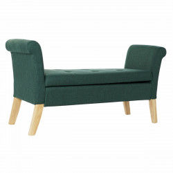 Banquette DKD Home Decor 8424001795512 Naturel Bois Polyester Vert (130 x 44...