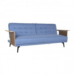 Canapé Convertible DKD Home Decor Noir Bleu Métal Marron Polyester Bois...