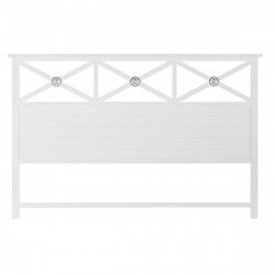 Headboard DKD Home Decor 180 x 6 x 120 cm Blue Wood White