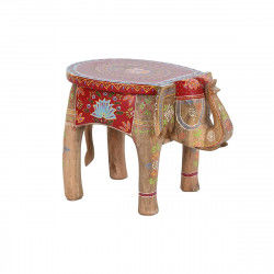 Beistelltisch DKD Home Decor Elefant Bunt Holz Mango-Holz 48 x 35,5 x 36,8 cm