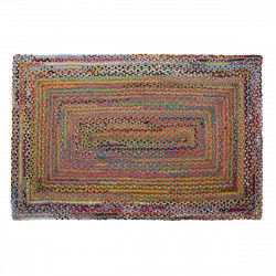 Alfombra DKD Home Decor Marrón Multicolor Jute Algodón (200 x 290 x 1 cm)