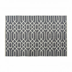 Alfombra DKD Home Decor Blanco Gris Poliéster Algodón (200 x 290 x 1 cm)