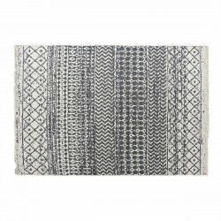 Alfombra DKD Home Decor Blanco Gris Poliéster Algodón (200 x 290 x 1 cm)