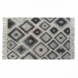 Tapis DKD Home Decor Blanc Rouge Coton (200 x 290 x 1 cm)