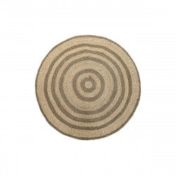 Alfombra DKD Home Decor Beige Marrón (150 x 1 x 150 cm)