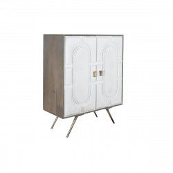 Credenza DKD Home Decor Grigio Dorato Bianco Ottone Legno di mango (93 x 41 x...