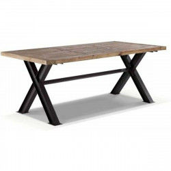 Eettafel DKD Home Decor Metaal Ijzer Gerecycleerd Hout 200 x 100 x 78 cm