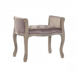 Banquette DKD Home Decor   Rose Naturel Bois d'hévéa 65 x 46 x 60,5 cm