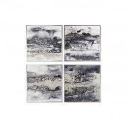 Schilderij DKD Home Decor 79 x 2,5 x 79 cm Abstract Modern (4 Onderdelen)