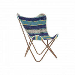 Sitz DKD Home Decor Bunt Marineblau Eisen 74 x 65 x 90 cm