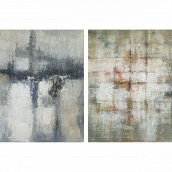 Schilderij DKD Home Decor 90 x 2,4 x 120 cm Abstract Modern (2 Stuks)