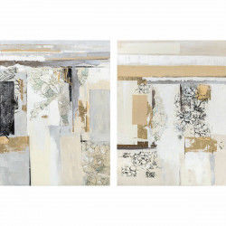 Cadre DKD Home Decor 90 x 2,4 x 120 cm Abstrait Moderne (2 Unités)