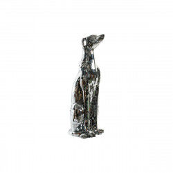 Decoratieve figuren DKD Home Decor 28 x 36 x 78 cm Zilverkleurig Hond Verchroomd