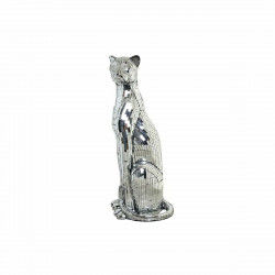 Figura Decorativa DKD Home Decor Plateado Leopardo Resina (30 x 26 x 64.5 cm)