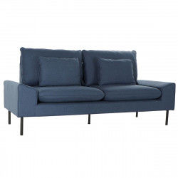 Sofa DKD Home Decor Polyester Metaal Marineblauw (197 x 82 x 90 cm)