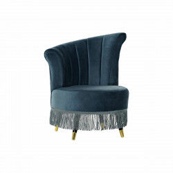 Armchair DKD Home Decor 8424001802289 Blue Metal Polyester (77 x 63 x 85 cm)