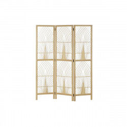 Biombo DKD Home Decor 136 x 2,5 x 180 cm Metal Bambú 30 x 40 cm